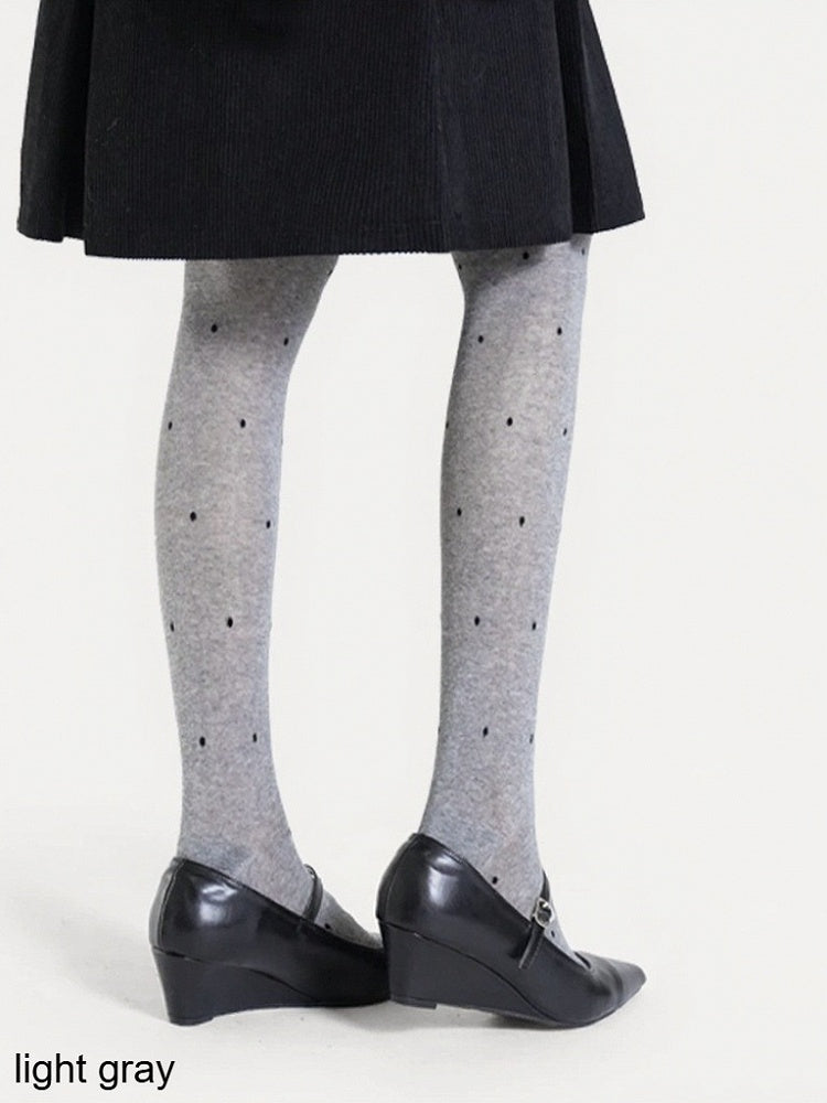 Semi-sheer Polka Dot Tights - ModaSwings