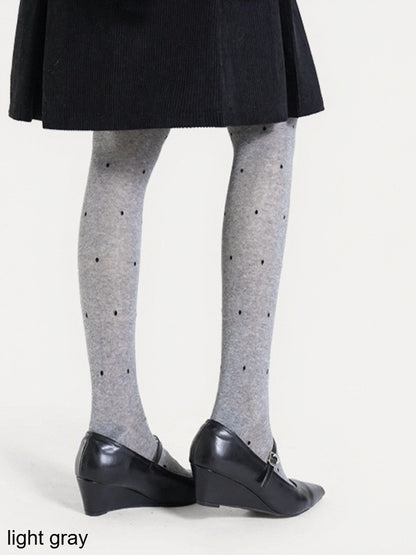 Semi-sheer Polka Dot Tights - ModaSwings