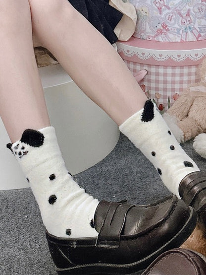 Cute Puppy Calf Socks