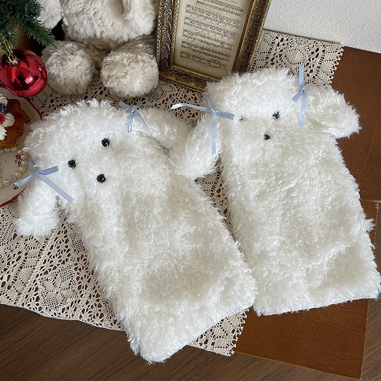 Puppy-Ear Leg 6-Color Warmers Plush
