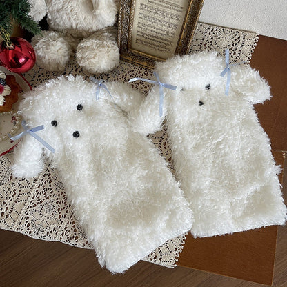 Puppy-Ear Leg 6-Color Warmers Plush