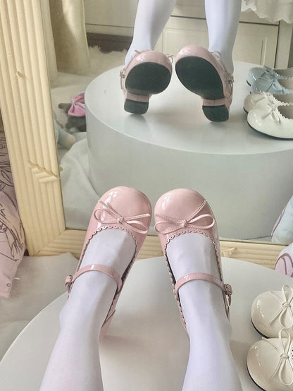 Pink Lolita Sweet Heel Bow 3cm Embellishment with Janes Mary
