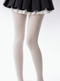 Tights Wheat White Pattern Creamy Ear Heart