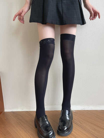 Slimming 3 Pattern Anti-Slip Kitty Colors Paw Stockings