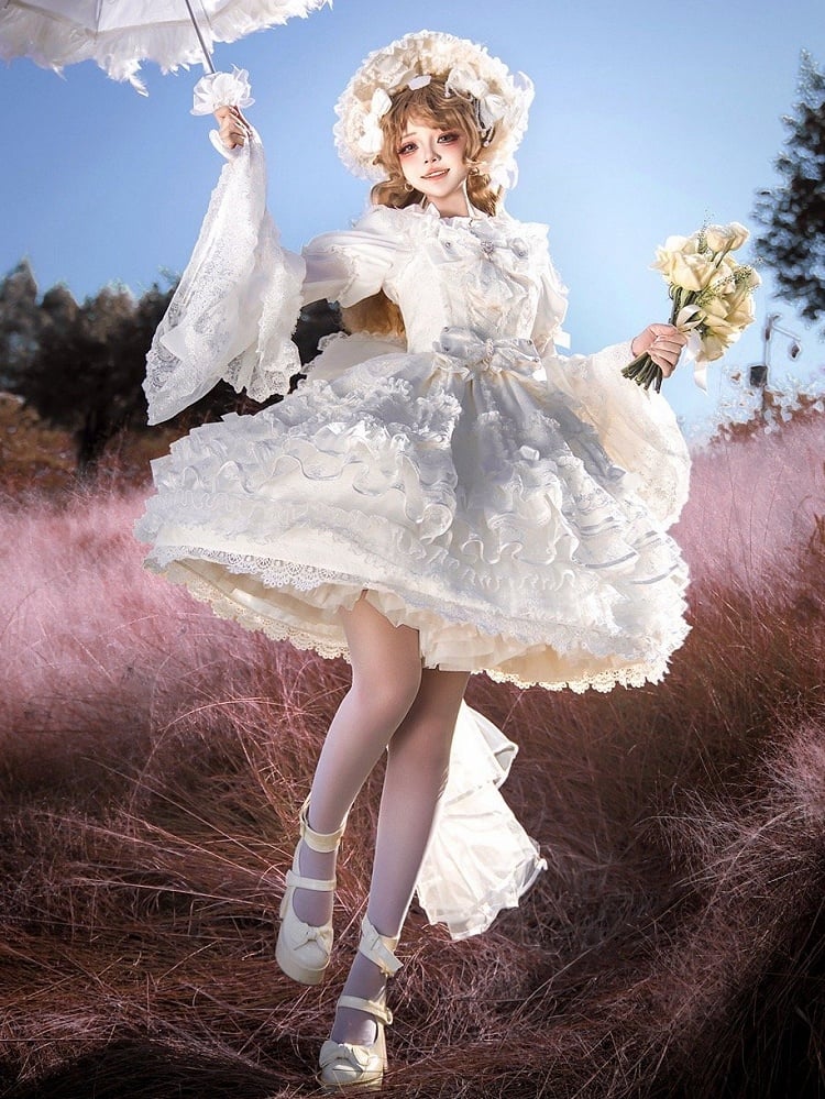 Jumper Shiro White Sweet Skirt Hime Lolita Dress Hanayome