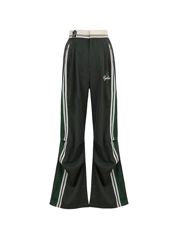 Harry Potter KYOUKO Wide Leg Pants Dusty Green Colorblock