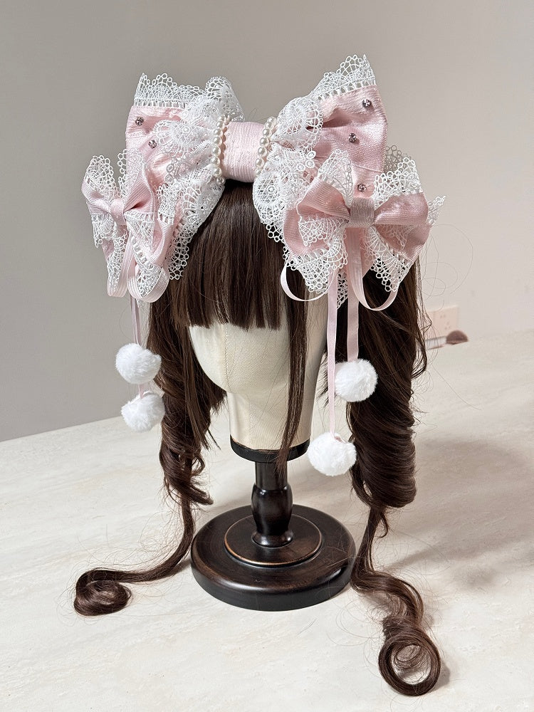 (Detachable Bows) Lolita Hairclip Set KC Multi-Color