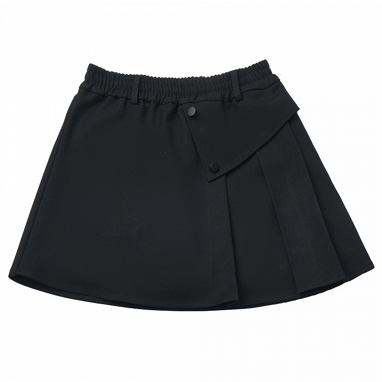 Skirt Distinctive Pleated Accents with Academy-Style Black