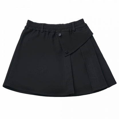 Skirt Distinctive Pleated Accents with Academy-Style Black