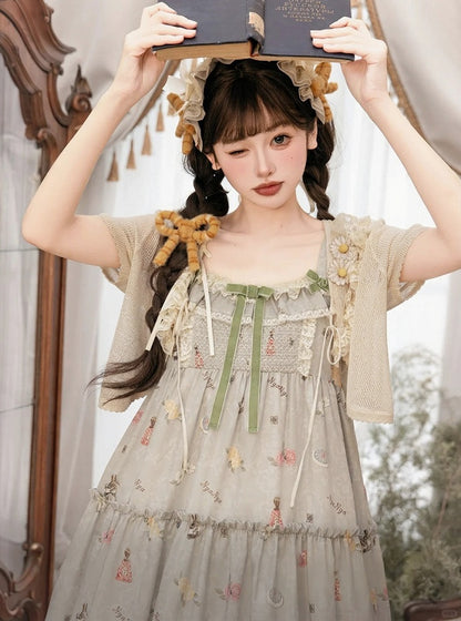 Ginger Plush Bow Sweet Lolita Hairclip - NyaNya