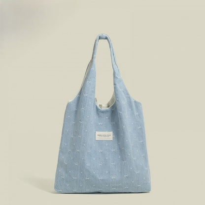 Decoration Shoulder Colors Canvas Bag Bowknot with 2