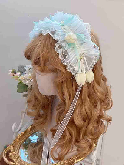 Hairband Green Pink / Tulip Blue