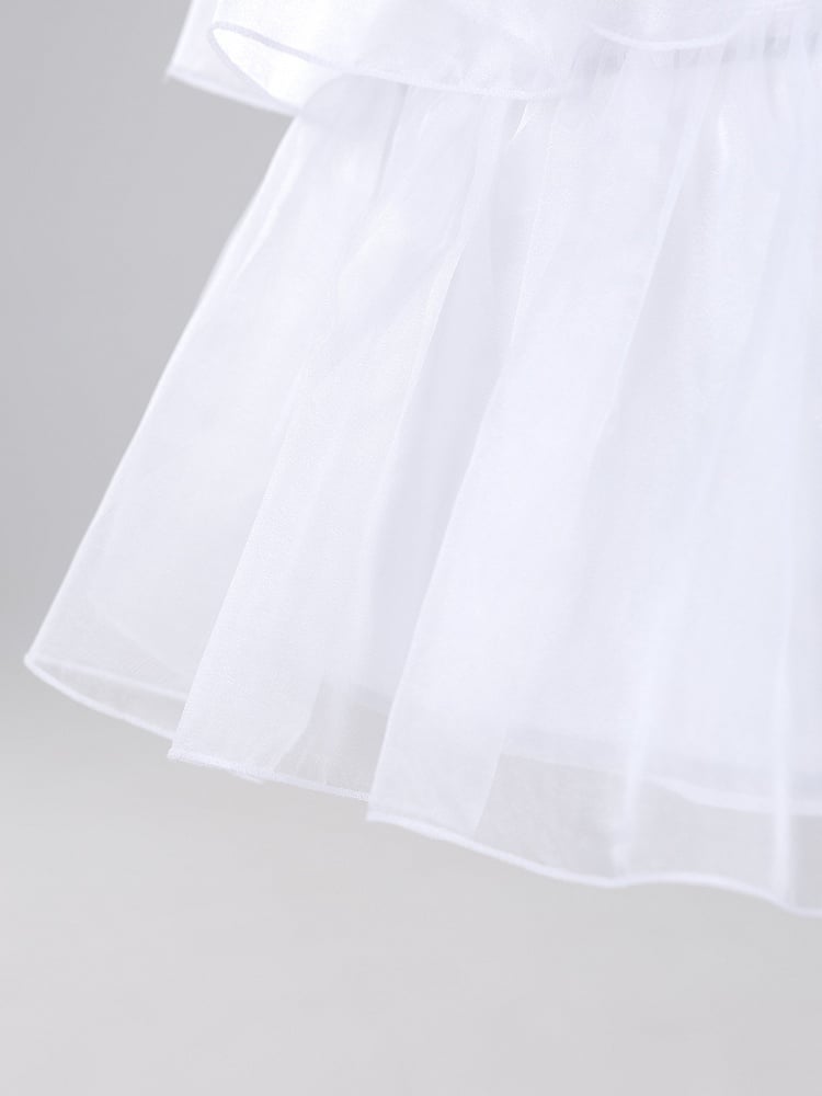 Lolita Length Fish-bone Petticoat White Adjustable