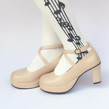 SP168137 Elegant Made High Beige Heels Custom Shoes