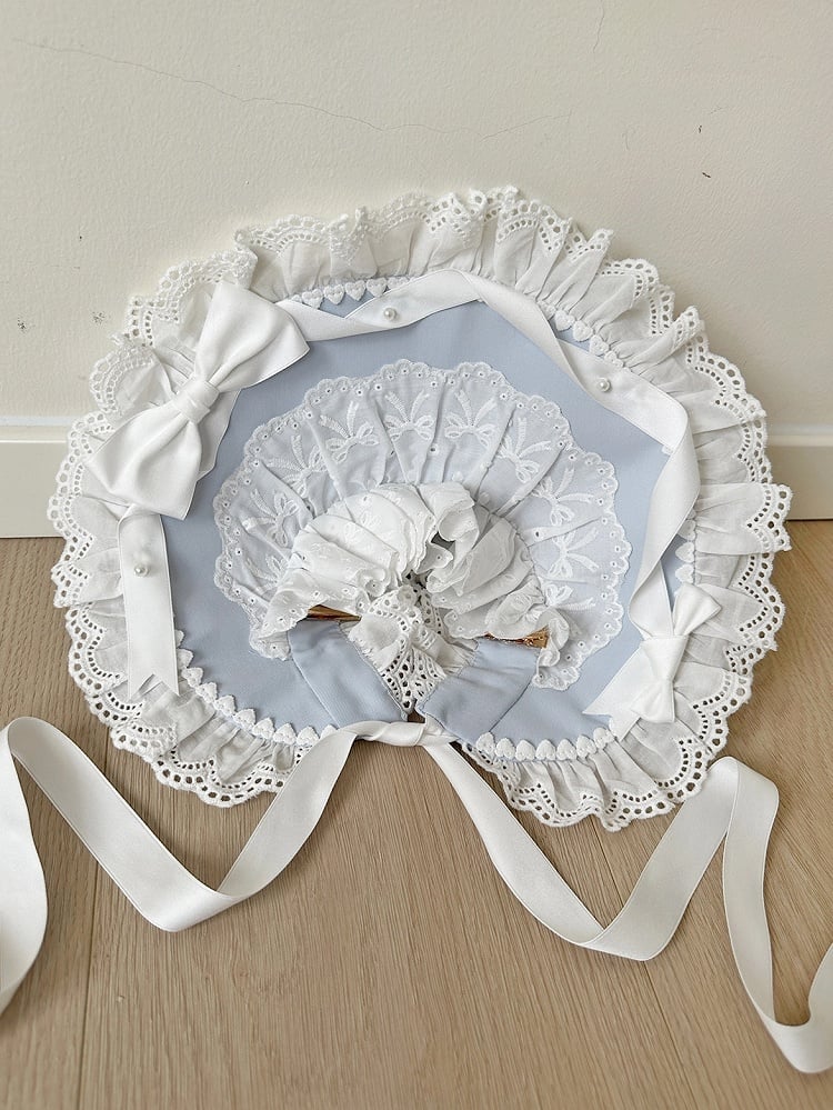 YellowPink WhiteBlue GreenPink Lolita Bonnet /