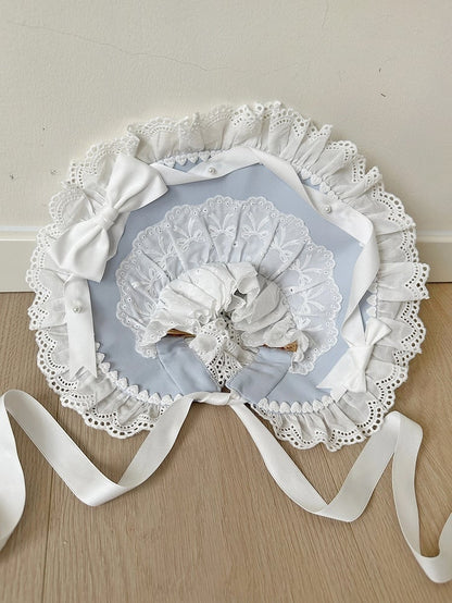 YellowPink WhiteBlue GreenPink Lolita Bonnet /