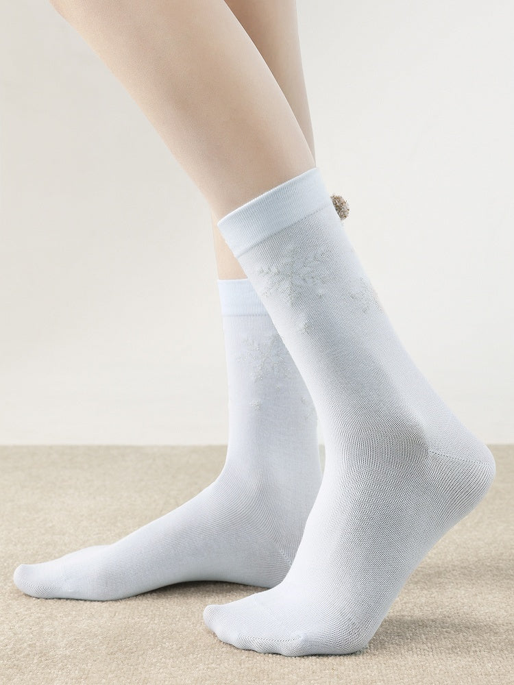 Cute Christmas Themed Print Colors 4 Socks