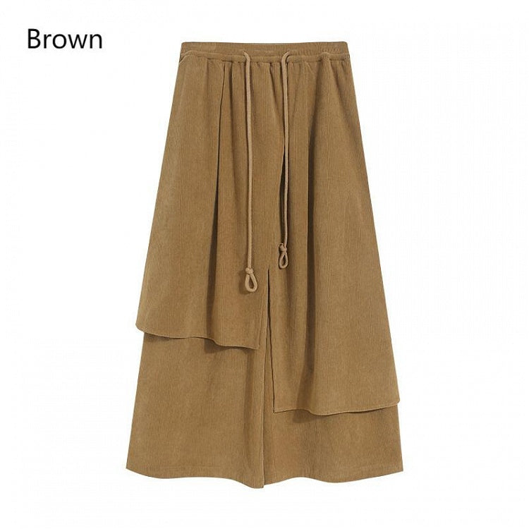 Asymmetrical Cut Pants 3 Wide-leg Design Colors