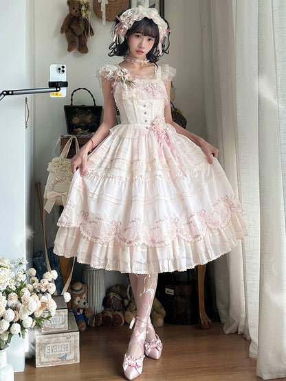 and Hairband Beige Light Pink Sakura