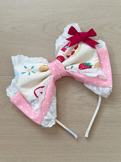 Gelb / KC Pink Creme Bowknot Weiß