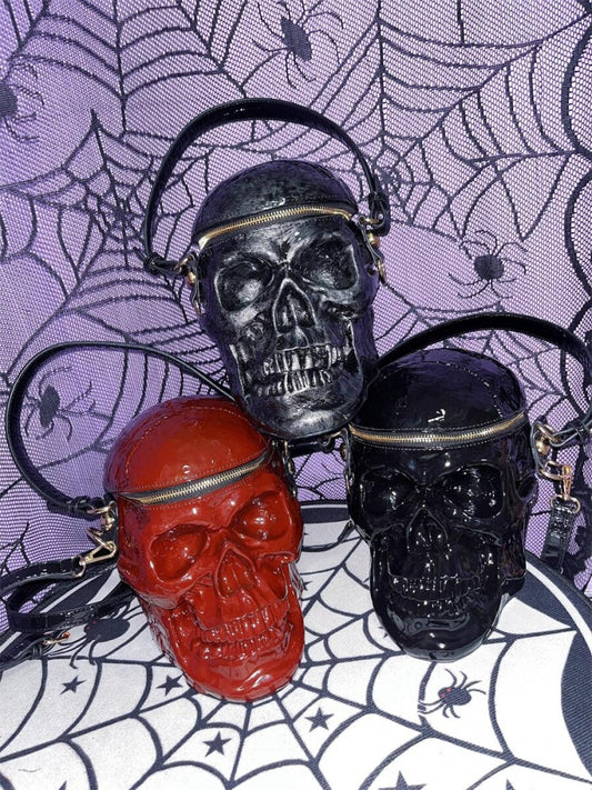 ゴシックパンクスカル型トートバッグ