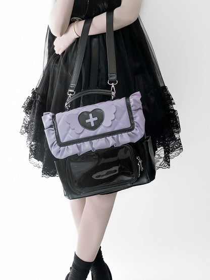 Bag Ita Purple Accents Black with Jirai Wing Kei and Angel Heart