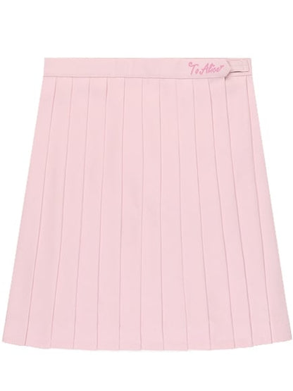 Skirt Uniform Pleated Pink JK