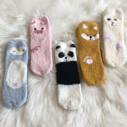 5 Options Cute Animal-Themed Warm Socks