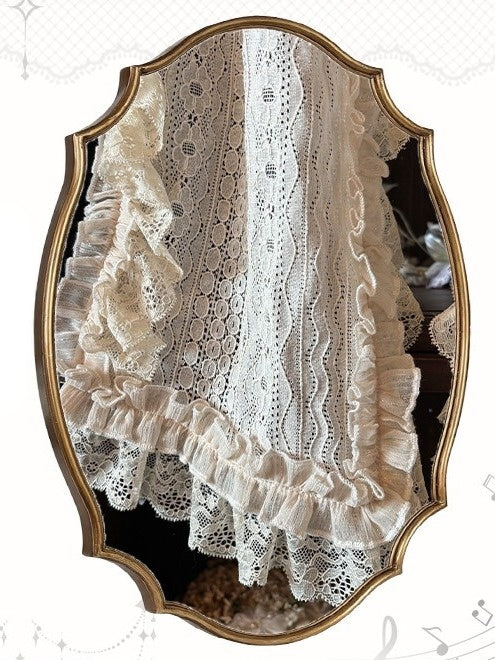 Champagne Cape with Lace Embellishments - Sweetheart Macaron Lolita