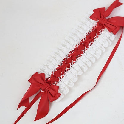 Sweet Lace Bowknot Lolita Options Crossed Color 8 Hairband
