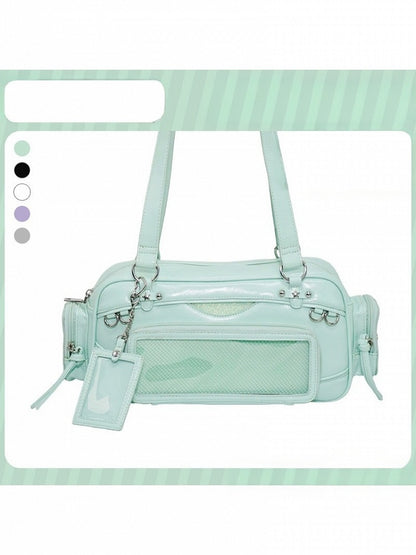 Green Kawaii Ita Bag with Transparent Window - DRDR