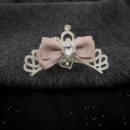 Princess Full Cute Crown Comb Bridal Japanese Birthday Accessory | Rhinestone Hair 5-Color