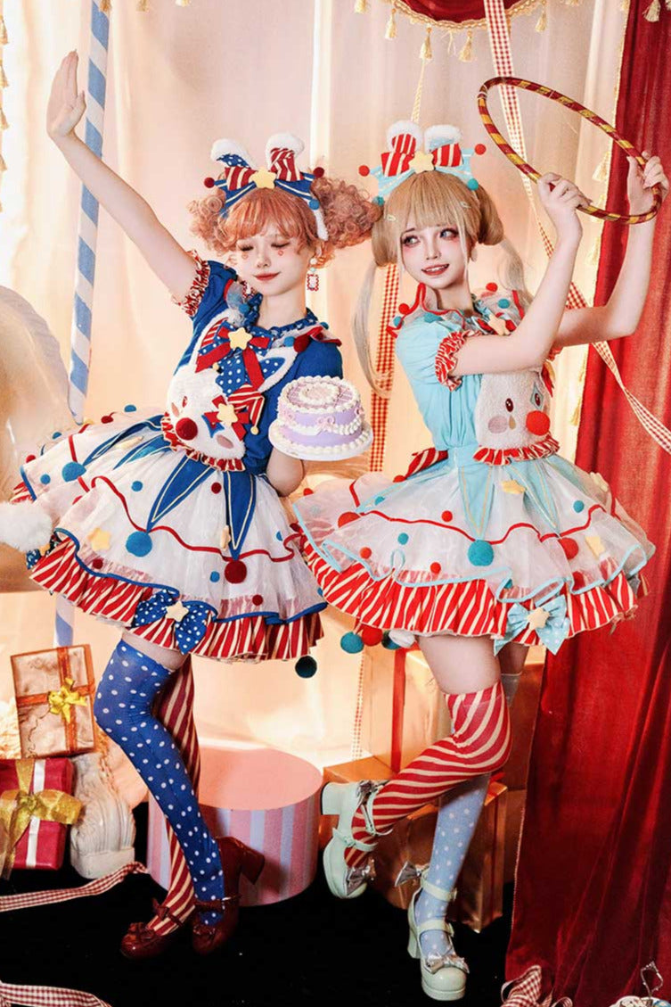 Complete Dress Pierrot Bunny Setup Circus