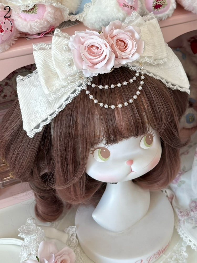 2 Options Design Charm Beaded Floral KC Bowknot