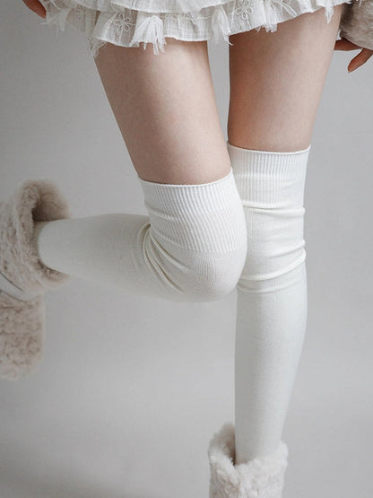 Stockings Ribbed (6 Colors) Knit Warm