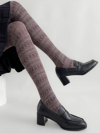 Snowflake Pattern Warm Tights Wave Christmas