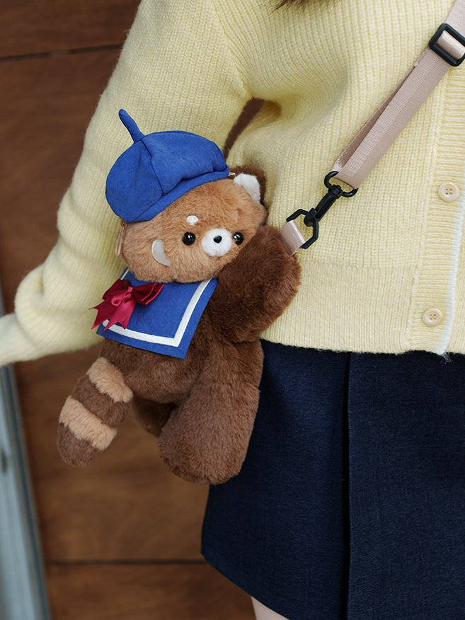 Decorated Middle/Large Sailor Blue Size Bowknot + Collar Hat