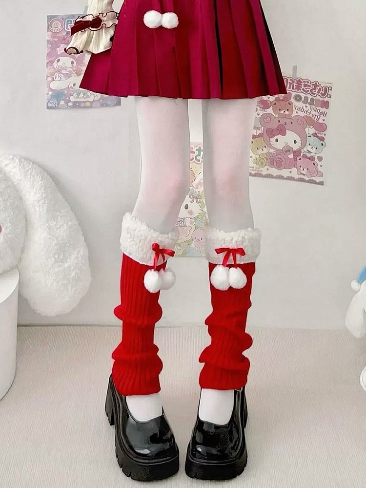 Leg Warmers Pom-Pom - 40cm 2 Colors