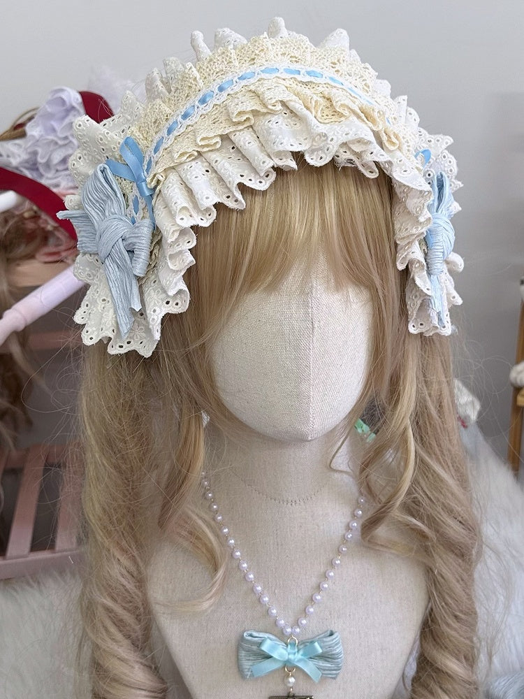 Bowknot Lace Sweet Blue/Green/Purple Lolita Hairband