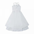 Double-Layer Slip Dress in White (Long Version) - PINK SAVIOR