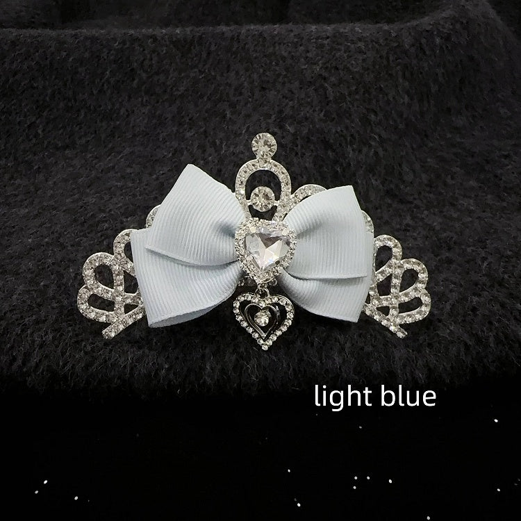 Princess Full Cute Crown Comb Bridal Japanese Birthday Accessory | Rhinestone Hair 5-Color