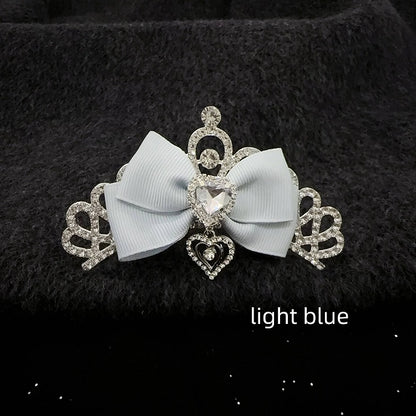 Princess Full Cute Crown Comb Bridal Japanese Birthday Accessory | Rhinestone Hair 5-Color
