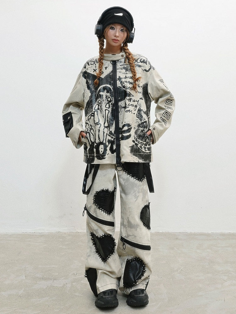 Letter Jacket Punk - Grey