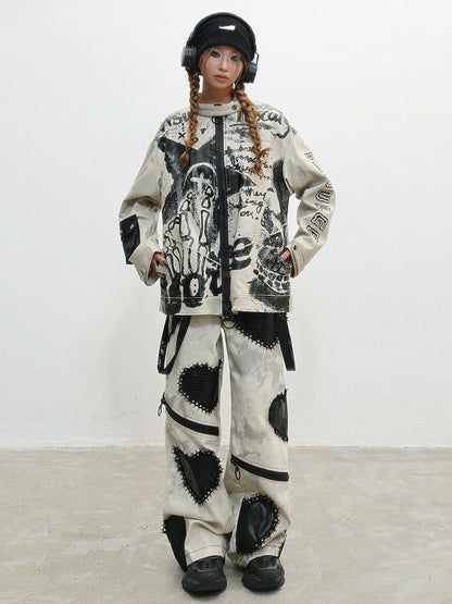 Letter Jacket Punk - Grey