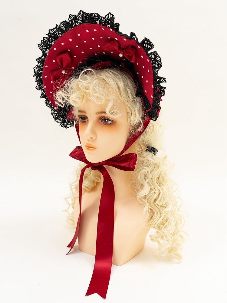 Erdbeersüße Lolita-Haube