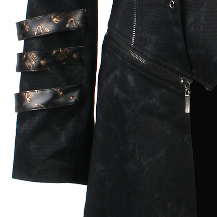 Black Long Wild Reaper Coat Men's