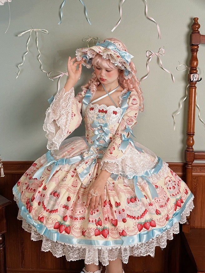 Verzierte blaue Auflage / Schleifenband rosa