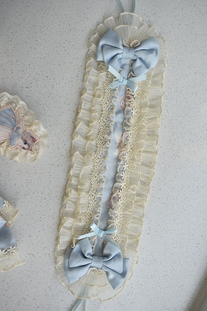 Hairband Beige Mint Blue / Pink