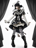 Komplettes Lolita Circus Ärmel Set in Schwarz – Vibes Sweet und Puff White