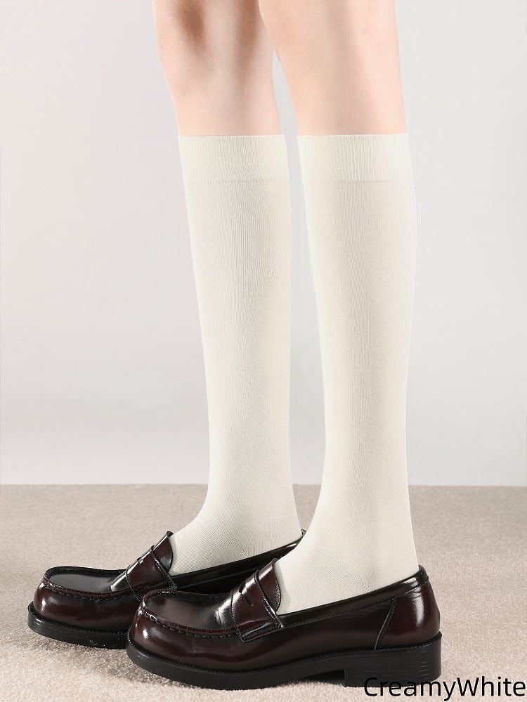 Minimalist Calf Slimming 5 Solid Colors Color Socks